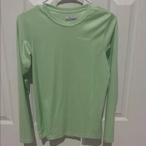 Columbia Light Green Long Sleeve Shirt